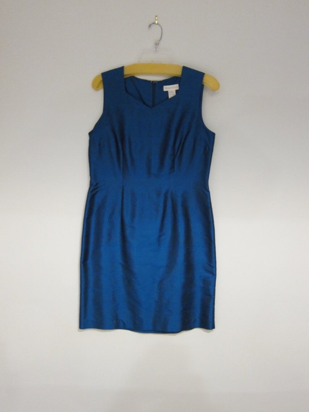 Teal Blue Silk Cocktail Dress